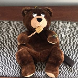 Bearhonstok Honey Bear plush backpack